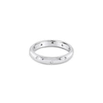 18ct white gold scatter-set diamond wedding ring by James Thredgold Jeweller.