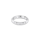 18ct white gold scatter-set diamond wedding ring by James Thredgold Jeweller.