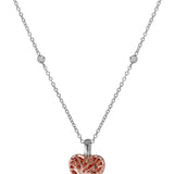 2026 Limited Edition Evermore heart pendant in 18ct rose and white gold with natural Argyle pink diamonds and white diamonds