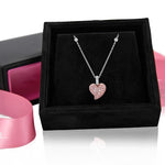 2026 Limited Edition Evermore heart pendant in 18ct rose and white gold with natural Argyle pink diamonds and white diamonds