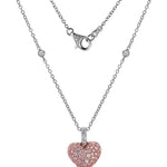 2026 Limited Edition Evermore heart pendant in 18ct rose and white gold with natural Argyle pink diamonds and white diamonds