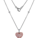 2026 Limited Edition Evermore heart pendant in 18ct rose and white gold with natural Argyle pink diamonds and white diamonds