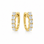 G31713 Diamond Huggie Earrings Yellow Gold (1.08ct)