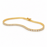 Petite Diamond Tennis Bracelet 18ct Yellow Gold