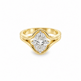 18ct yellow gold oval diamond ring with 1.81ct GIA certified diamond in NSEW claw setting