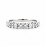 Oval Diamond Band Ring in Platinum (0.51ct)