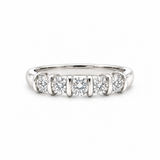 Five Stone Diamond Ring in 18ct White Gold