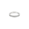 Platinum band with bead-set round brilliant cut diamonds totalling 0.34ct.