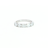 18ct white gold diamond ring featuring five oval-cut diamonds in classic four-claw settings.