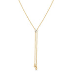 Roberto Coin Love in Verona diamond necklet in yellow gold with adjustable flower detail
