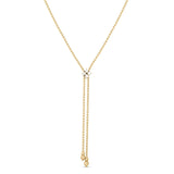 Roberto Coin Love in Verona diamond necklet in yellow gold with adjustable flower detail
