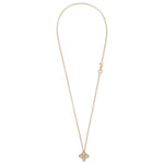 Roberto Coin Princess Flower diamond necklace in yellow and white gold