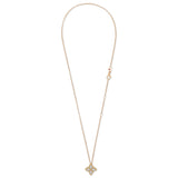 Roberto Coin Princess Flower diamond necklace in yellow and white gold