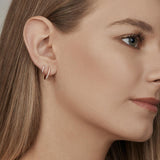 SINGLE DIAMOND HUGGIE