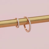 SINGLE DIAMOND HUGGIE