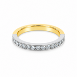 Two-Tone Diamond Wedding Ring