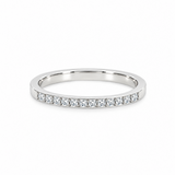 Natural Diamond Wedding Band White Gold