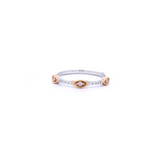 Argyle Pink & White Diamond Two-Tone Gold Ring