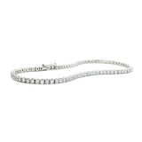 18ct White Gold Petite Diamond Tennis Bracelet
