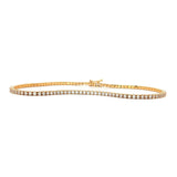 18ct Yellow Gold Petite Diamond Tennis Bracelet