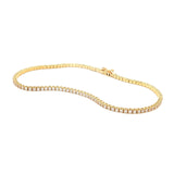 18ct Yellow Gold Petite Diamond Tennis Bracelet