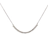 Diamond Graduating Necklet – 18ct White Gold