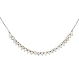 Diamond Graduating Necklet – 18ct White Gold