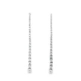 Diamond Graduating Drop Earrings – 18ct White Gold