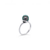 18ct white gold ring featuring an 8mm Tahitian pearl with rich natural lustre.
