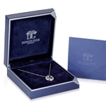 18ct white gold “The Sun Will Rise” necklet featuring Argyle pink and white diamonds in a sunrise design, limited edition 64/100, created by Diamond Guild Australia in support of Beyond Blue.