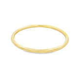 Yellow gold silver filled golf style bangle with polished finish.