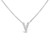 Diamond Initial Necklace White Gold
