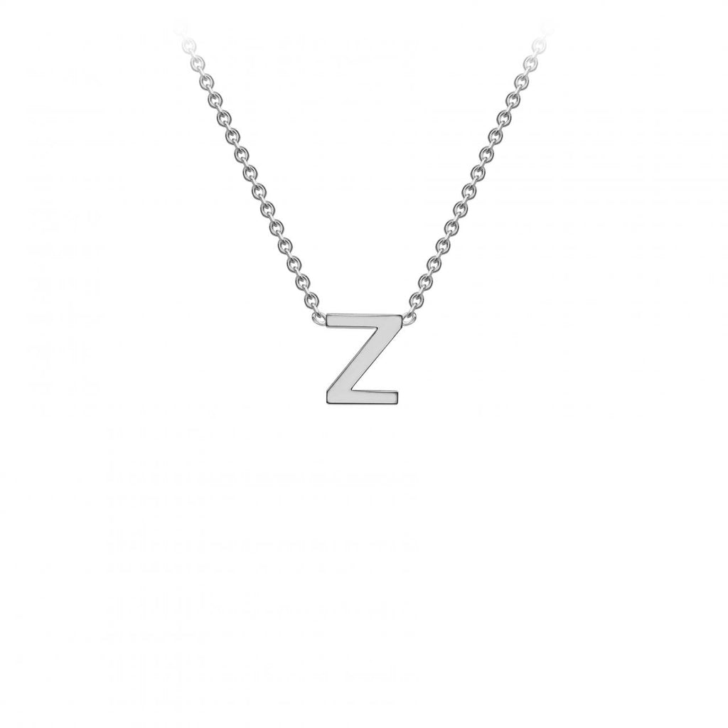 White Gold Diamond Letter Necklace, Diamond Letter Necklace – LTB JEWELRY